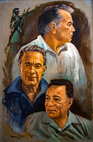 Manuel with brothers Rudy and Jesse