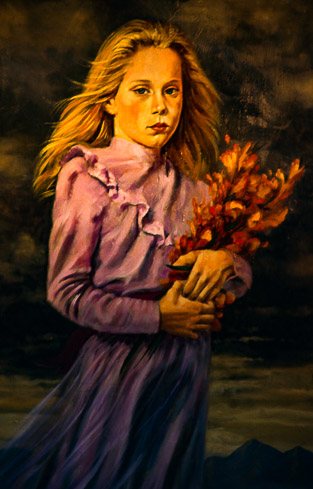 Brooke holding Flowers