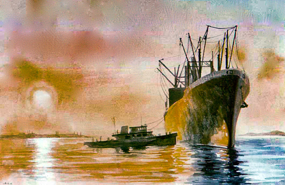 Los Angeles Harbor scene